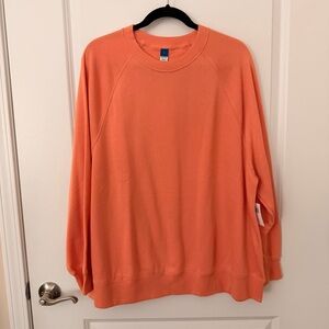 Old Navy Orange Crewneck Sweater Size Large NWT